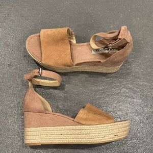 Steve Madden Brown Suede Wedges